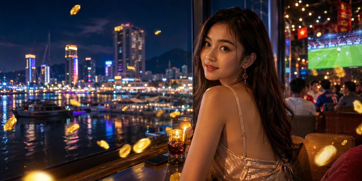 Người dùng Nha Trang trải nghiệm ứng dụng casino trên điện thoại bên bờ biển